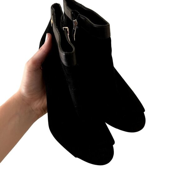 Vince Camuto trendy black stiletto heels peep toe business formal shoes stunning - Picture 2 of 9